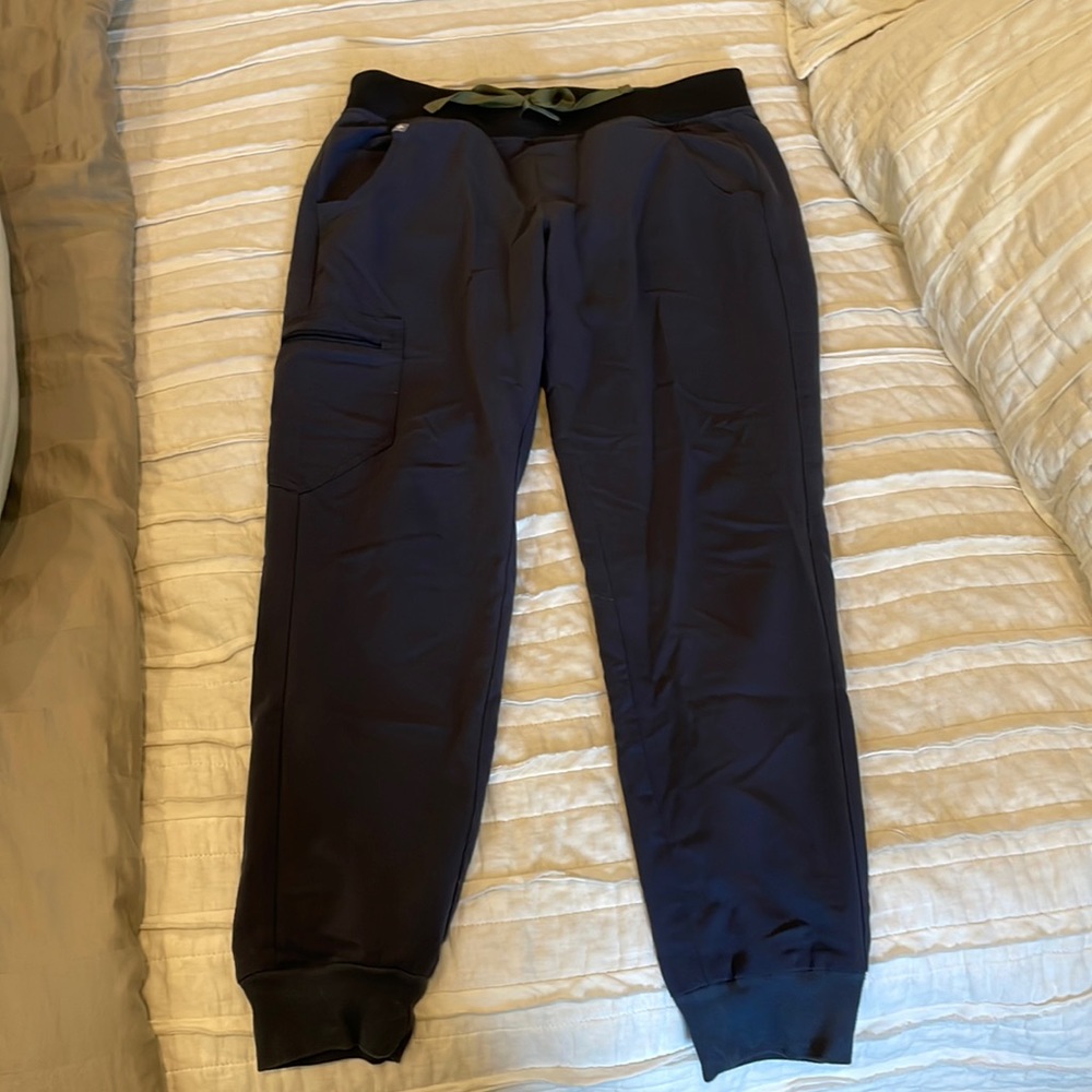 Navy figs jogger scrub pants